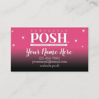 Carte De Visite Rose Parfaitement Posh