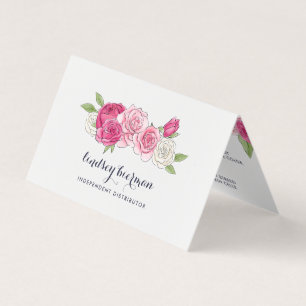 Carte De Visite Rose peint Lip Produit Distributeur Conseils et as