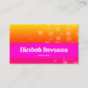 Carte De Visite Rose Professionnel Moderne Tendance