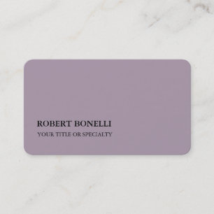 Carte De Visite Rose Quartz Platine Gris élégant minimaliste