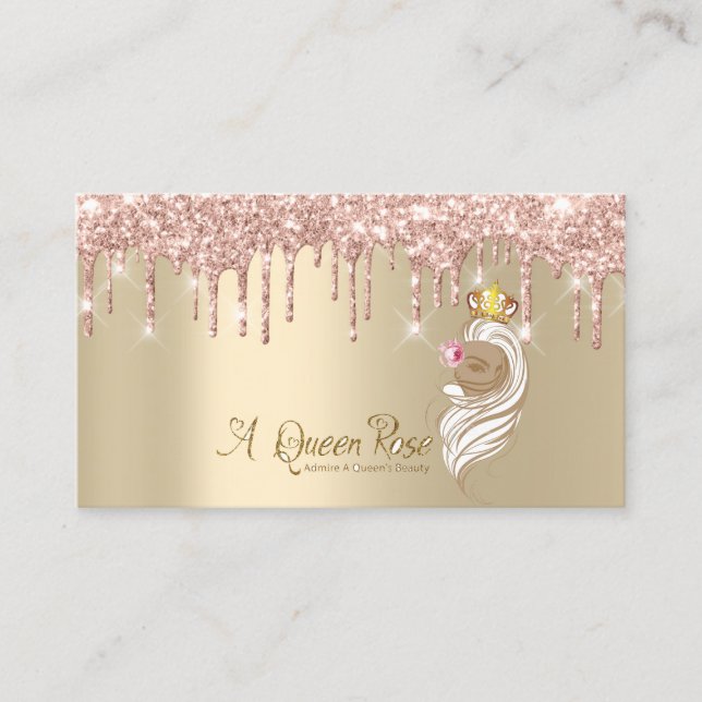 Carte De Visite Rose Queen2 (Devant)