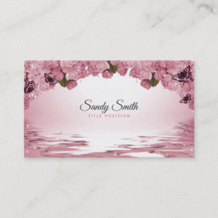 Carte De Visite Rose rose brillante