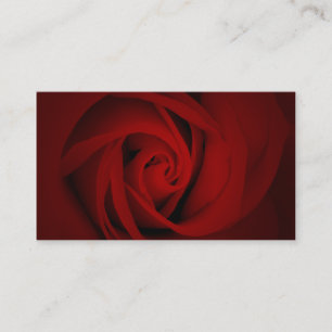 Carte De Visite rose rouge