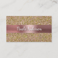 Rose Rouge Fard & Glamour Pailleté Doré