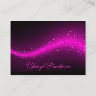 Carte de visite rose scintillant