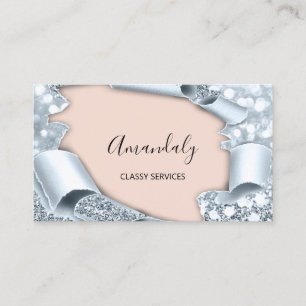 Carte De Visite Rose Smoky Blue 3D Makeup