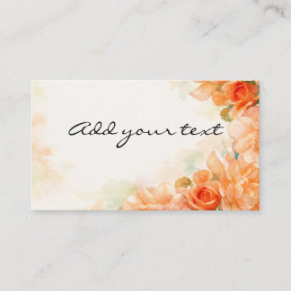 Carte De Visite Rose themed sationary or self promotion