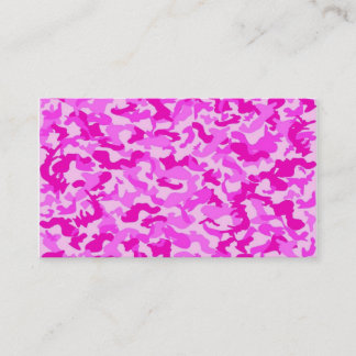 Carte de visite rose urbain de camouflage