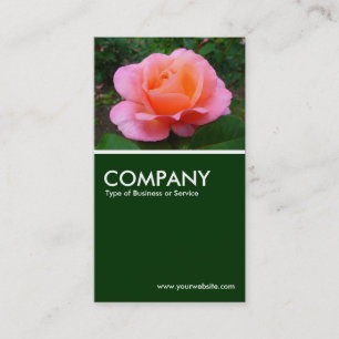 Carte De Visite Rose - Vert foncé