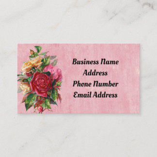 Carte de visite Rose vintage
