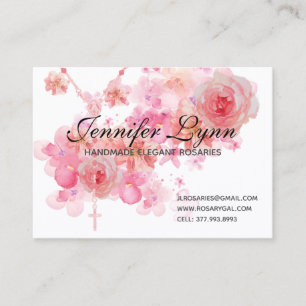Carte De Visite Roses roses roses roses de Rosaire