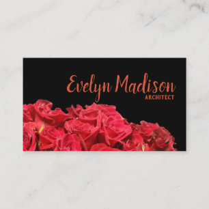 Carte De Visite Roses rouges