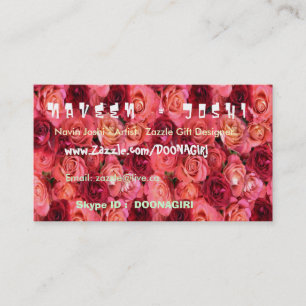 Carte De Visite Roses rouges de NOVINO