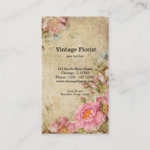 Carte De Visite Roses vintages