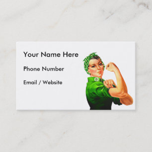 Carte De Visite Rosie la riveteuse - Soutien Militaire