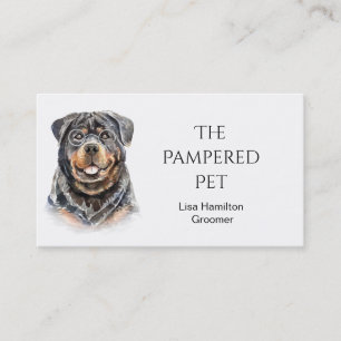 Carte De Visite Rottweiler Groomer pour animaux/vétérinaire/Siters
