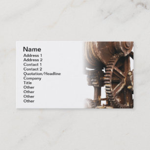 Carte De Visite Roue industrielle