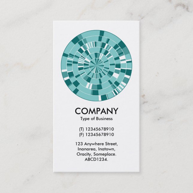 Carte De Visite Roue Pi Abstraite 05 (Devant)