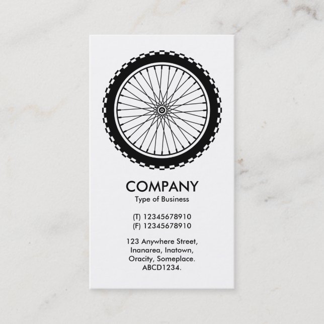 Carte De Visite Roue VTT (Devant)