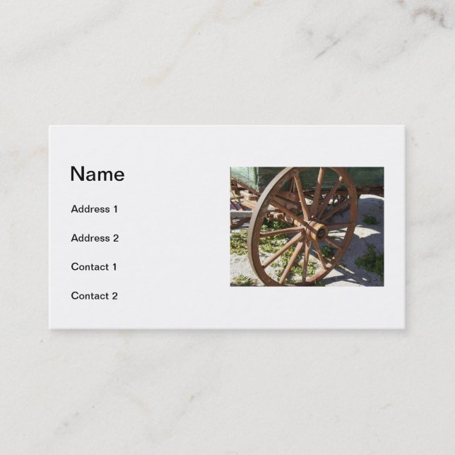 Carte De Visite Roues (Devant)