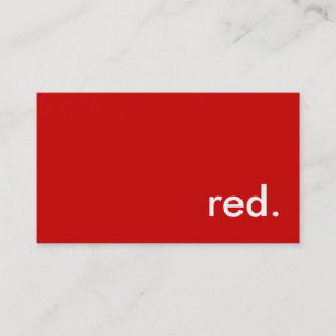 Carte De Visite rouge