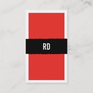 Carte De Visite rouge