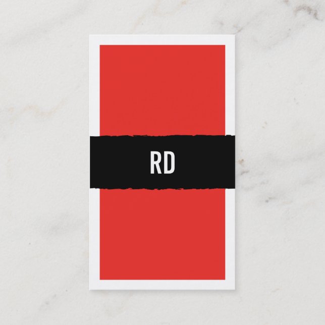 Carte De Visite rouge (Dos)