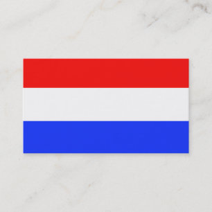 CARTE DE VISITE rouge, blanc et bleu ajustable