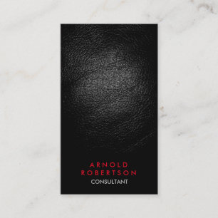 Carte de visite rouge de consultant en matière de