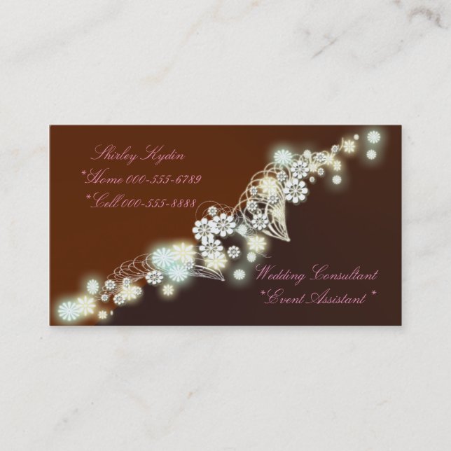 Carte De Visite rouge de luciole (Devant)