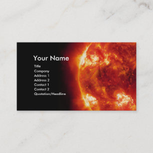 Carte de visite rouge de Sun