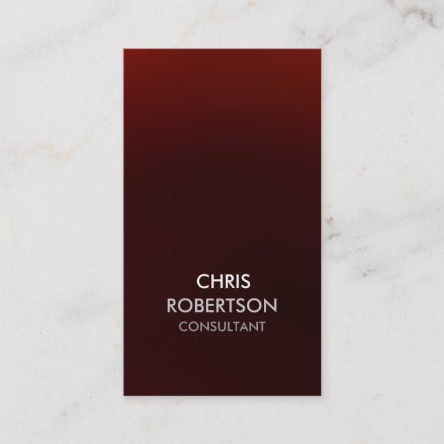 Carte de visite rouge gris blanc vertical (Devant)