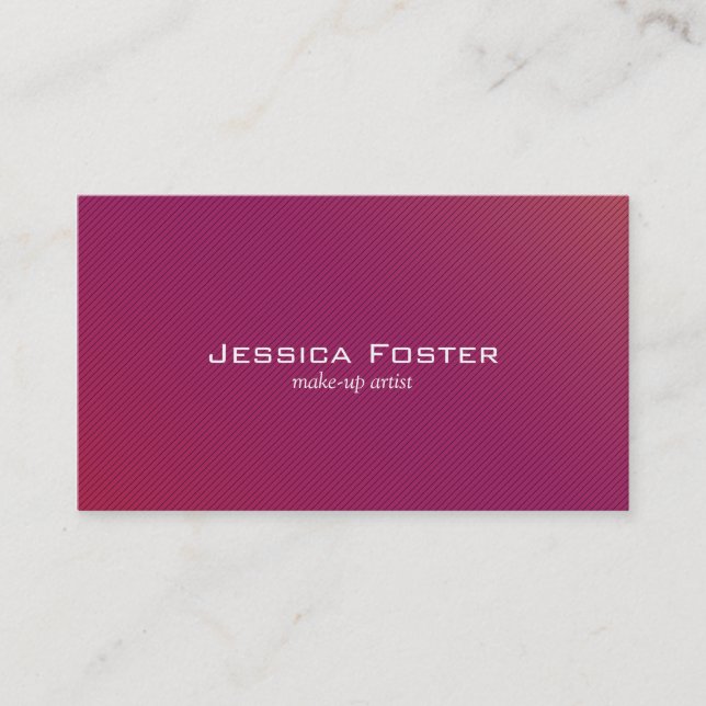 Carte De Visite Rouge & Magenta (Devant)
