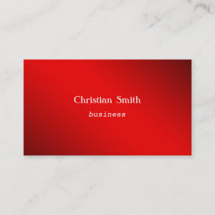 Carte de visite rouge minimal et moderne