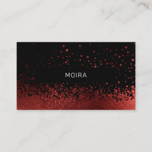 Carte De Visite Rouge noir