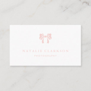 Carte De Visite Rougissent le joli minimaliste chic rose d'arc