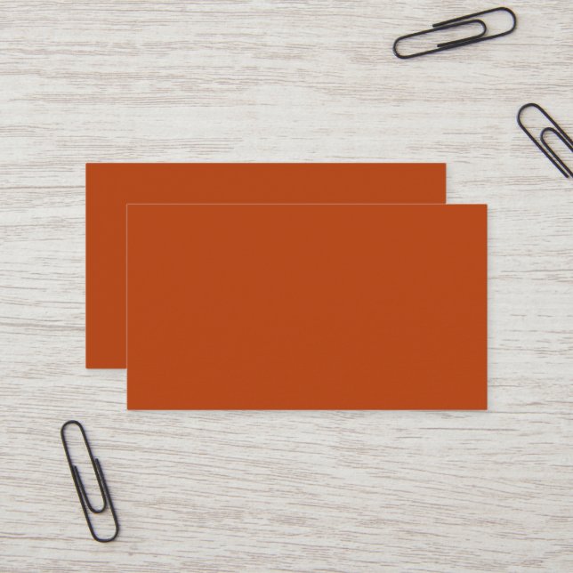 Carte de visite rouille (Devant/Arrière en situation)