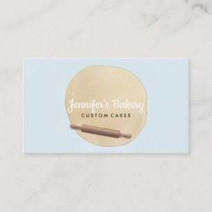 Carte De Visite Rouleau à pâtisserie avec pâte