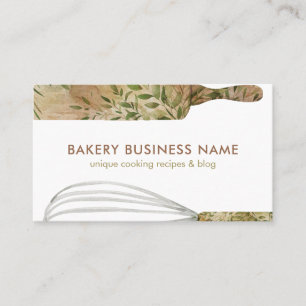 Carte De Visite Rouleau à pâtisserie Chef Pâtissier Traiteur Pâtis