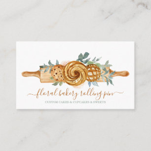 Carte De Visite Rouleau Pâtisserie Boulangerie Gâteaux Friandises 
