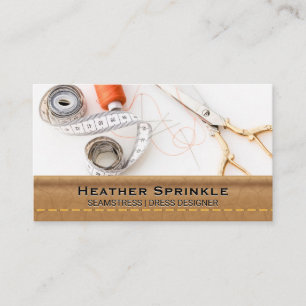 Carte De Visite Roulettes de filetage Seamstress Cuir