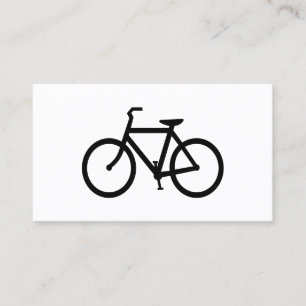 Carte De Visite Route de Vélo Noir