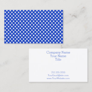 Carte De Visite Royal Blue Combination Pois par STaylor