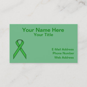 Carte De Visite Ruban Green Standard par Kenneth Yoncich