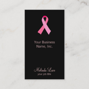 Carte De Visite Ruban rose