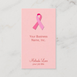 Carte De Visite Ruban rose