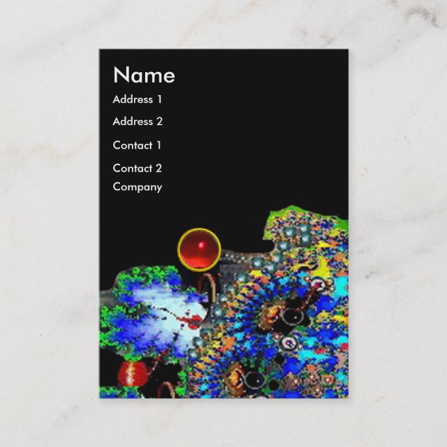 Carte De Visite RUBY EPHÉMERAL / Beauté, Salon, Spa, Maquillage (Devant)