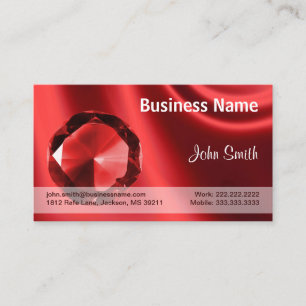 Carte De Visite Ruby Jewelry Design