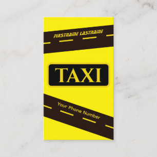 Carte De Visite rues de la ville de TAXI pour chauffeur de taxi ch