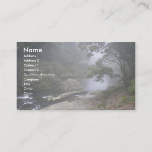 Carte De Visite Ruisseau tranquille/nature en brume